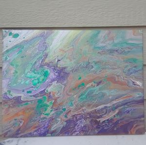 Acrylic fluid painting